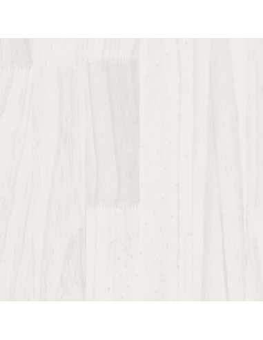 Giroletto Bianco in Legno Massello di Pino 90x190 cm Single