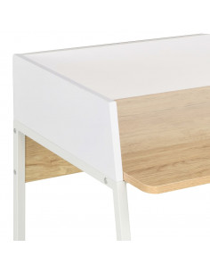 Scrivania Bianca e Rovere 90x60x88 cm