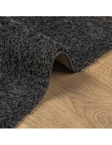 Tappeto Shaggy a Pelo Lungo Moderno Antracite 120x170 cm