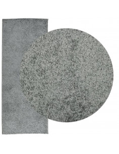 Tappeto Shaggy a Pelo Lungo Moderno Verde 80x200 cm 2