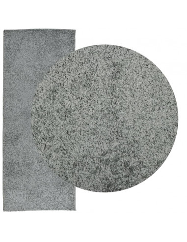 Tappeto Shaggy a Pelo Lungo Moderno Verde 80x200 cm
