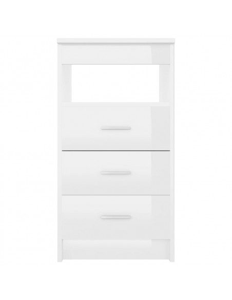 Scrivania Bianco Lucido 140x50x76 cm in Truciolato