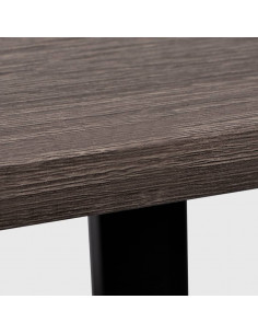 Scrivania con 2 Ripiani Grigio e Rovere 2