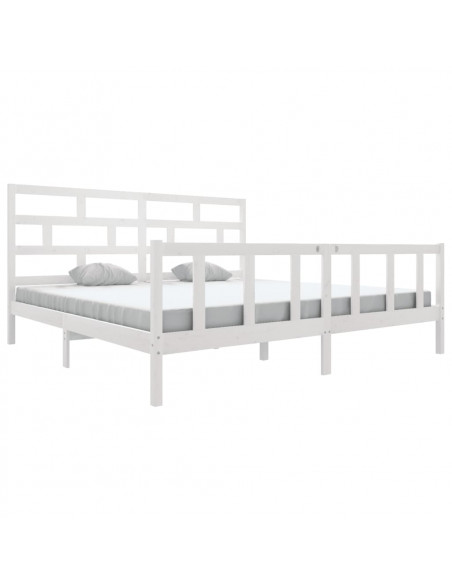 Giroletto Bianco in Legno Massello di Pino 200x200 cm