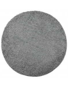 Tappeto Shaggy a Pelo Lungo Moderno Verde Ø 120 cm