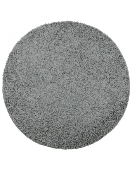 Tappeto Shaggy a Pelo Lungo Moderno Verde Ø 120 cm