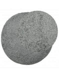 Tappeto Shaggy a Pelo Lungo Moderno Verde Ø 120 cm 2