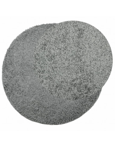 Tappeto Shaggy a Pelo Lungo Moderno Verde Ø 120 cm