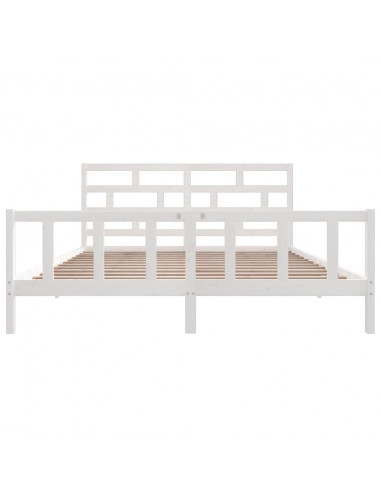 Giroletto Bianco in Legno Massello di Pino 200x200 cm