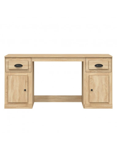 Scrivania con Armadietto Rovere Sonoma in Legno Multistrato
