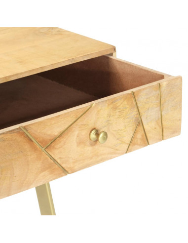 Scrivania con Cassetti 100x55x75 cm Legno Massello di Mango