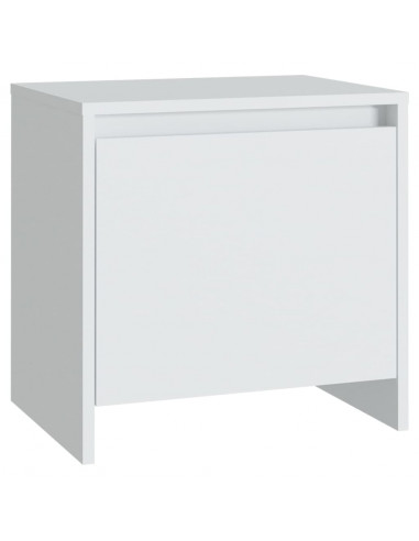 Comodini 2 pz Bianchi 45x34x44,5 cm in Truciolato