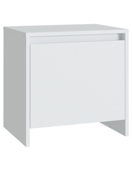 Comodini 2 pz Bianchi 45x34x44,5 cm in Truciolato