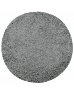 Tappeto Shaggy a Pelo Lungo Moderno Verde Ø 200 cm