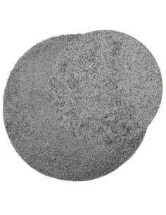 Tappeto Shaggy a Pelo Lungo Moderno Verde Ø 200 cm 2