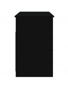 Scrivania con Cassetti Nera 102x50x76 cm in Legno Multistrato 2