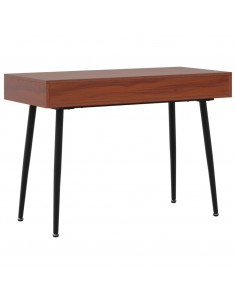 Scrivania con Cassetto Marrone 110x50x75 cm Legno Multistrato 2