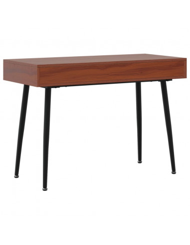 Scrivania con Cassetto Marrone 110x50x75 cm Legno Multistrato