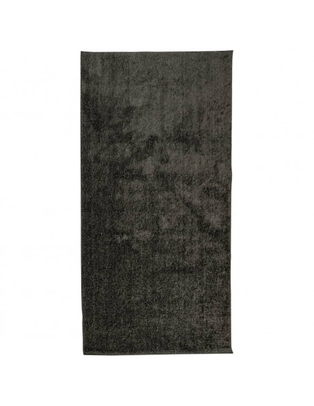Tappeto a Pelo Lucido Lungo ISTAN Effetto Antracite 100x200 cm
