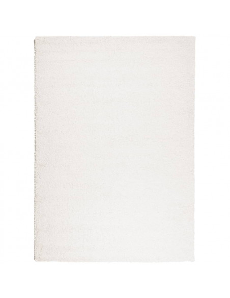 Tappeto Shaggy a Pelo Lungo Moderno Crema 200x280 cm