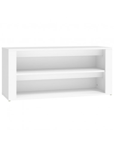 Scarpiera Bianca 100x35x45 cm in Legno Multistrato