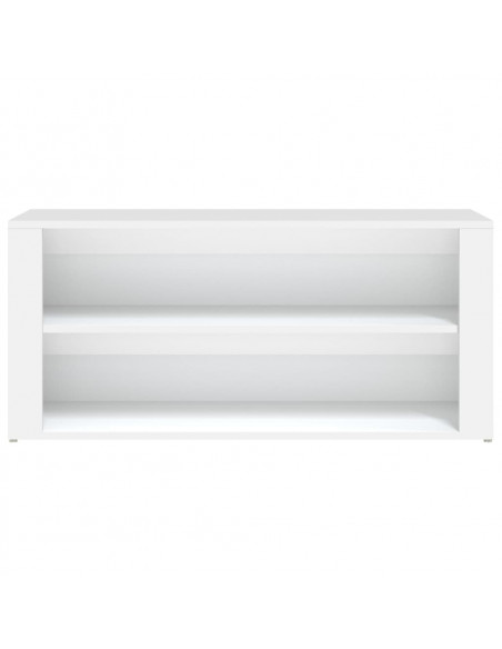 Scarpiera Bianca 100x35x45 cm in Legno Multistrato