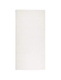Tappeto Shaggy a Pelo Lungo Moderno Crema 100x200 cm