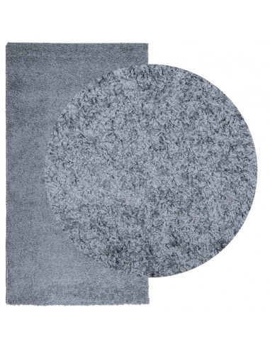 Tappeto Shaggy a Pelo Lungo Moderno Blu 60x110 cm