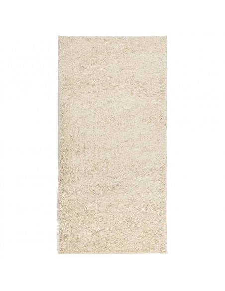 Tappeto Shaggy a Pelo Lungo Moderno Oro 100x200 cm
