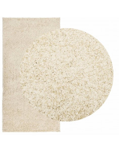 Tappeto Shaggy a Pelo Lungo Moderno Oro 100x200 cm 2