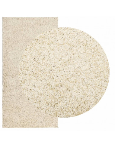 Tappeto Shaggy a Pelo Lungo Moderno Oro 100x200 cm