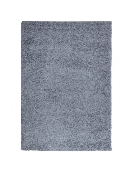 Tappeto Shaggy a Pelo Lungo Moderno Blu 140x200 cm