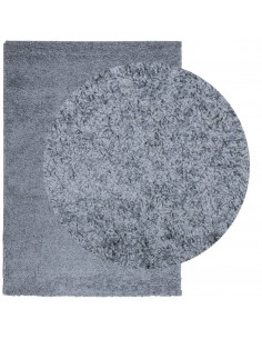 Tappeto Shaggy a Pelo Lungo Moderno Blu 140x200 cm 2