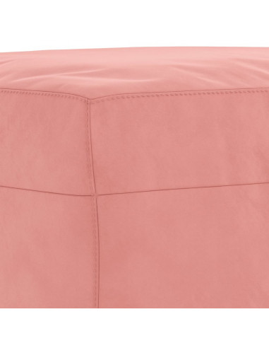 Panca Rosa 70x35x41 cm in Velluto
