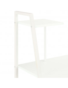 Scrivania con Mensole Bianca 102x50x117 cm