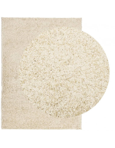 Tappeto Shaggy a Pelo Lungo Moderno Oro 200x280 cm