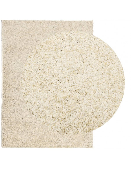 Tappeto Shaggy a Pelo Lungo Moderno Oro 200x280 cm
