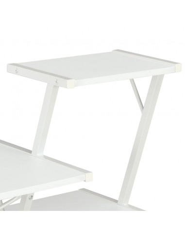 Scrivania con Ripiano Bianca 116x50x93 cm