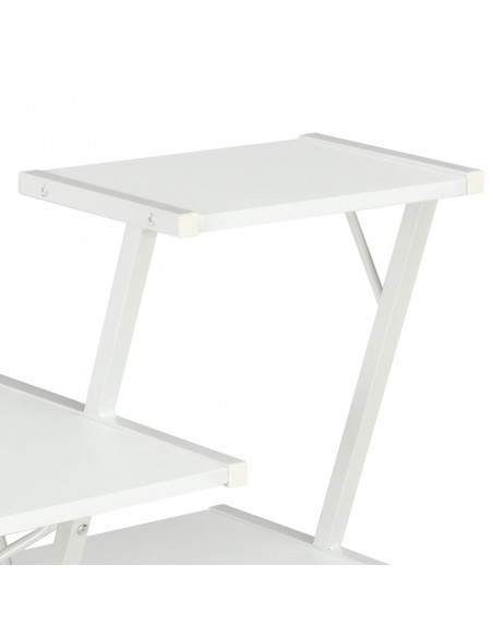Scrivania con Ripiano Bianca 116x50x93 cm
