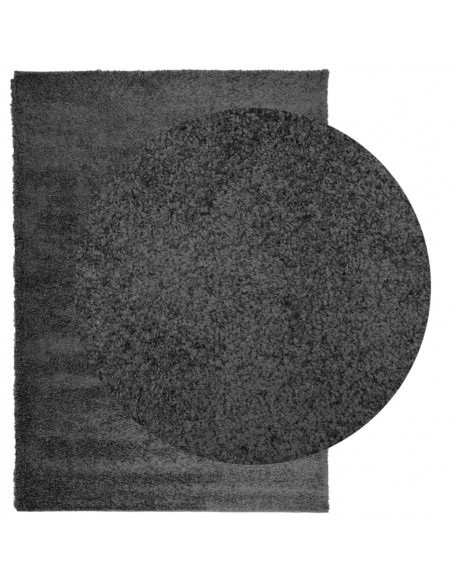 Tappeto Shaggy a Pelo Lungo Moderno Antracite 200x280 cm