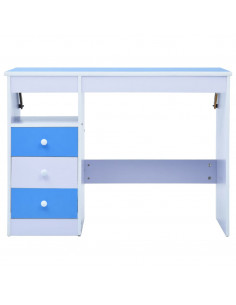 Scrivania da Disegno per Bambini Inclinabile Blu e Bianca 2
