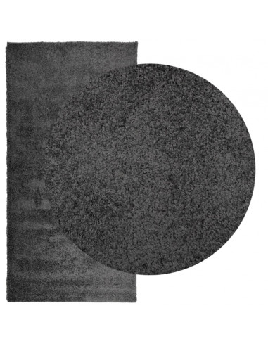 Tappeto Shaggy a Pelo Lungo Moderno Antracite 100x200 cm