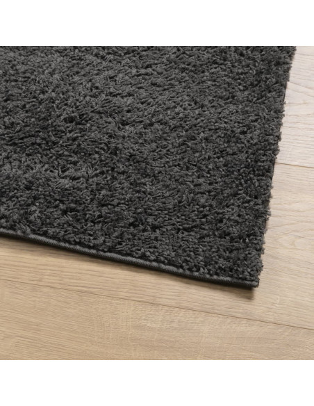 Tappeto Shaggy a Pelo Lungo Moderno Antracite 100x200 cm