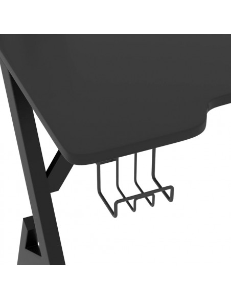 Scrivania da Gaming con Gambe a Y Nera 110x60x75 cm