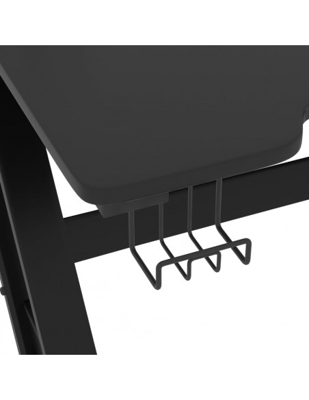 Scrivania da Gaming con Gambe a ZZ Nera 110x60x75 cm