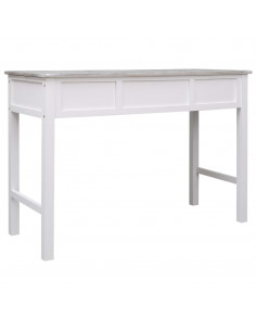 Scrivania Grigia 110x45x76 cm in Legno