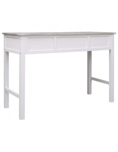 Scrivania Grigia 110x45x76 cm in Legno