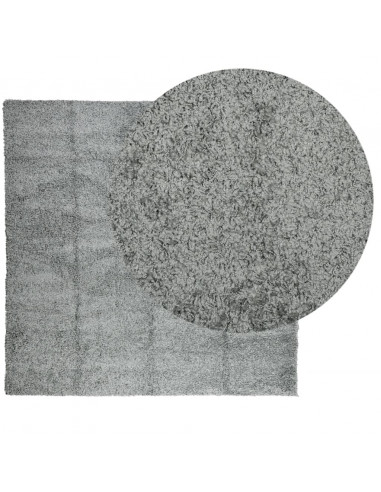 Tappeto Shaggy a Pelo Lungo Moderno Verde 160x160 cm