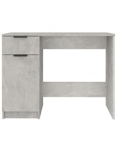 Scrivania Grigio Cemento 100x50x75 cm in Legno Multistrato