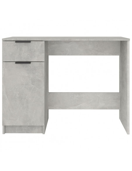 Scrivania Grigio Cemento 100x50x75 cm in Legno Multistrato